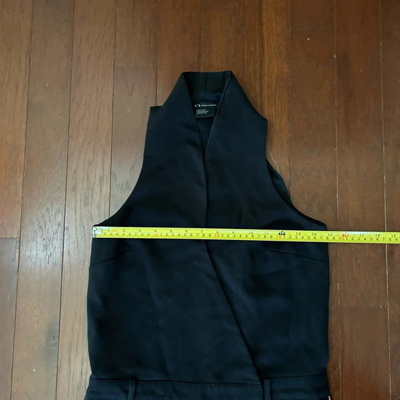 Armani Exchange Jumpsuit With Side Stripe Black Fully Lined size 2 Excellent - Picture 3 of 12